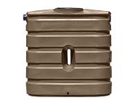 Bushman Slimline Ribbed Water Storage Tank (Dark Brown) - 130 Gallon