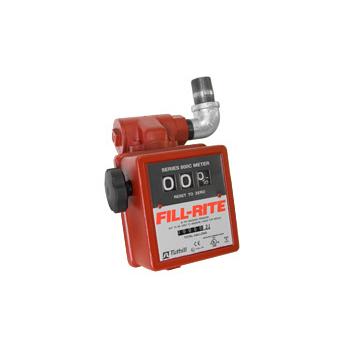 Fill-Rite 806CL 3-Wheel Mechanical, 1 in. Gravity Liter Meter with Strainer 1