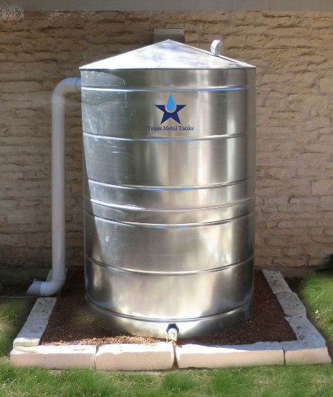 2500 Gallon Galvanized Metal Water Storage Tank - Capitol Water Tanks