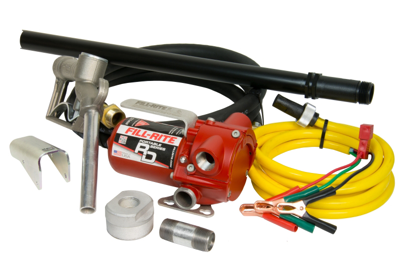 Fuelworks 20GPM Fuel Transfer Pump Kit 14 Hose 12V 10GPM Diesel Pump Only Extensible Suction Tube and Manual Nozzle 
