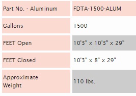 Fol-Da-Tank FDTA-1500 Information