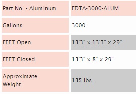 Fol-Da-Tank FDTA-3000 Information