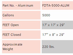 Fol-Da-Tank FDTA-5000 Information