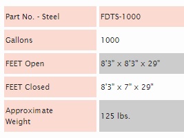 Fol-Da-Tank FDTS-1000 Information