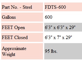 Fol-Da-Tank FDTS-600 Information