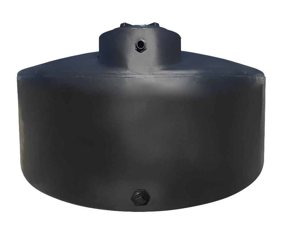 Norwesco Vertical Water Storage Tank (Black) - 550 Gallon ...