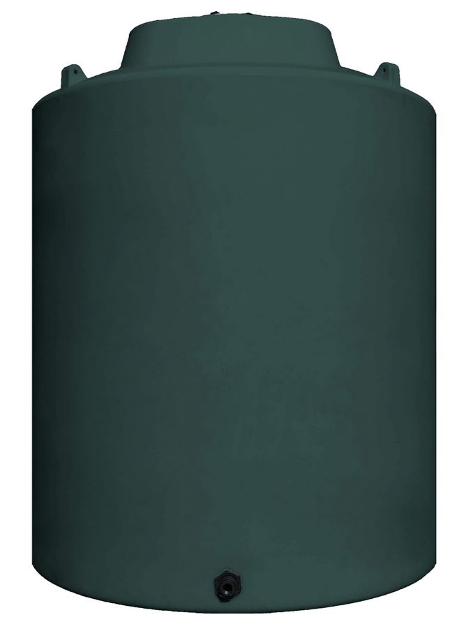 Norwesco Vertical Water Storage Tank Dark Green 12000 Gallon