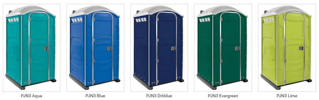 PolyJohn Portable Toilet Colors