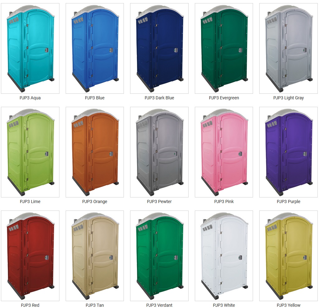 PolyJohn PJP4 Portable Restroom Colors