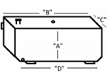 ATI Custom Rectangular Beveled Bottom Aluminum Fuel Tank