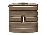 Bushman Slimline Ribbed Rainwater Tank (Dark Brown) - 130 Gallon
