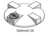 Custom Roto-Molding Open Top Tank Lid - 72 Inch