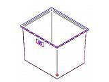 Duracast Rectangular Open Top Aquaculture Tank - 150 Gallon