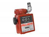 Fill-Rite 806CL 3-Wheel Mechanical, 1 in. Gravity Liter Meter with Strainer
