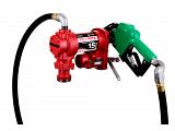 Fill-Rite FR1220HDSQ 12V Fuel Transfer Pump (Suction Pipe, 18' Hose, Auto Nozzle & Swivel) - 15 GPM