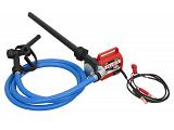 Fill-Rite FR1616 Portable 12 Volt DC Pump with Hose, Nozzle & Suction Pipe - 10 GPM