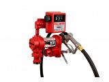 Fill-Rite FR2411H 24V Fuel Transfer Pump (Manual Nozzle, Hose, Gallon Meter, Suction Pipe) - 15 GPM