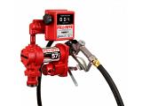 Fill-Rite FR2411HL 24V Fuel Transfer Pump (Manual Nozzle, Hose, Liter Meter, Suction Pipe) - 15 GPM
