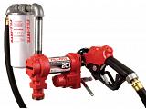 Fill-Rite FR4210HBFQ 12V Fuel Transfer Pump (Auto Nozzle, Hose, Filter, Suction Pipe) - 20 GPM