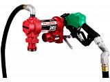 Fill-Rite FR4210HDS 12V Fuel Transfer Pump (Suction Pipe, 12' Hose, Auto Nozzle & Swivel) - 20 GPM