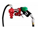 Fill-Rite FR4220HDSQ 12V Fuel Transfer Pump (Suction Pipe, 18' Hose & Auto Nozzle) - 20 GPM