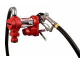 Fill-Rite FR4410H 24V Fuel Transfer Pump (Manual Nozzle, Discharge Hose, Suction Pipe) - 20 GPM