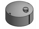 Norwesco Vertical Heavy Duty Chemical Storage Tank - 4995 Gallon