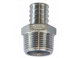 3/4" Stainless Steel PEX Male Adapter