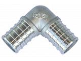 1" Stainless Steel PEX Barb Elbow (90 Degree)