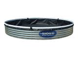 Sioux Steel 14GA Containment Tank (With Liner) - 27' Diameter - 33" High - 11486 Gallons