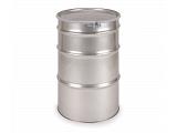 Skolnik Open Head 55 Gallon Stainless Steel Drum