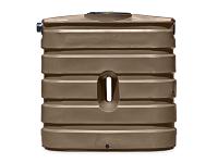 Bushman Slimline Ribbed Rainwater Tank (Mocha) - 130 Gallon