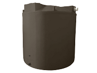 Bushman Rain Harvesting Storage Tank - 2500 Gallon (Dark Brown)