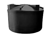 Bushman Vertical Water Storage Tank (Short) - 5000 Gallon (Black)
