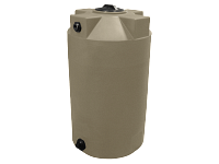 Bushman Vertical Water Storage Tank - 125 Gallon (Mocha Brown)