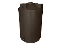 Bushman Vertical Water Storage Tank - 200 Gallon (Dark Brown)