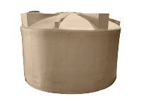 Bushman Vertical Water Storage Tank (Short) - 5000 Gallon (Mocha Brown)