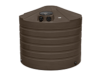 Bushman Rainwater Tank - 1320 Gallon (Dark Brown)