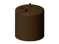 Bushman Vertical Water Storage Tank - 3000 Gallon (Dark Brown)