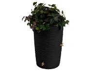Bushman Impressions Palm Rain Barrel - 50 Gallon (Black)