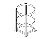 Chemtainer Cone Bottom Tank Stand (For 200 Gallon Tank)