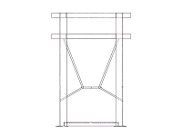 Chemtainer Cone Bottom Tank Stand With Mixer Mount (For 195 Gallon Tank)