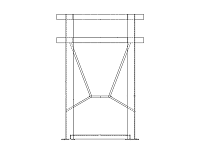 Chemtainer Cone Bottom Tank Stand With Mixer Mount (For 195 Gallon Tank)