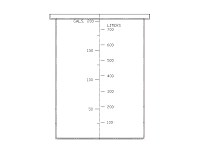 Chemtainer Open Top Tank - 36" Diameter x 48" High - 200 Gallon