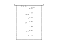 Chemtainer Open Top Water Tank - 36" Diameter x 48" High - 200 Gallon