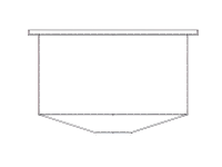 Chemtainer Open Top Cone Bottom Tank  - 125 Gallon