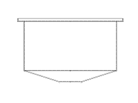 Chemtainer Open Top Cone Bottom Tank  - 125 Gallon