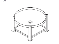 Chemtainer Cone Bottom Tank Stand (For 125 Gallon Tank)