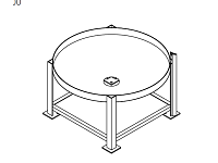 Chemtainer Cone Bottom Tank Stand (For 125 Gallon Tank)