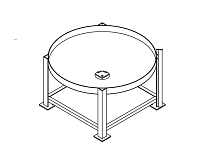 Chemtainer Cone Bottom Tank Stand (For 250 Gallon Tank)